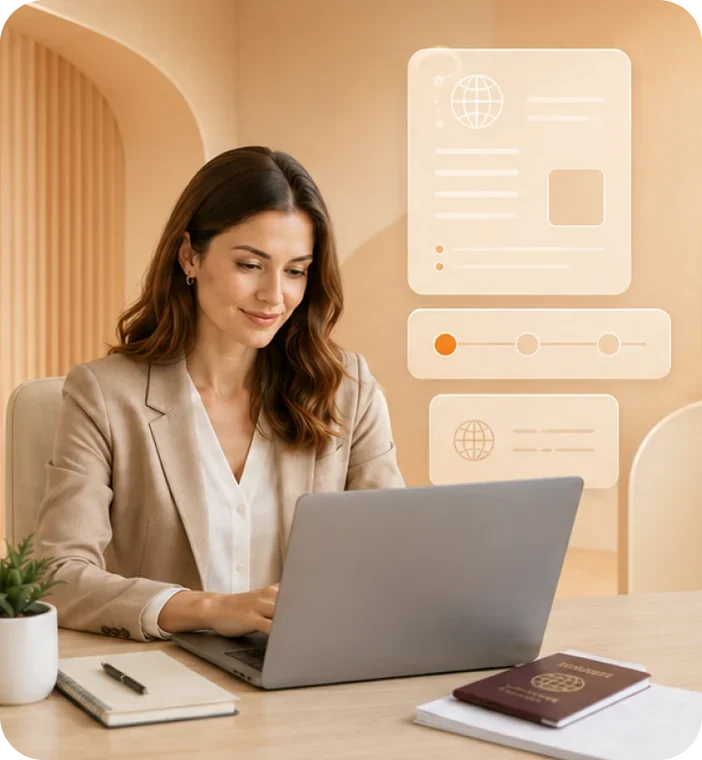 Central booker managing Dubai e-visa requests online
